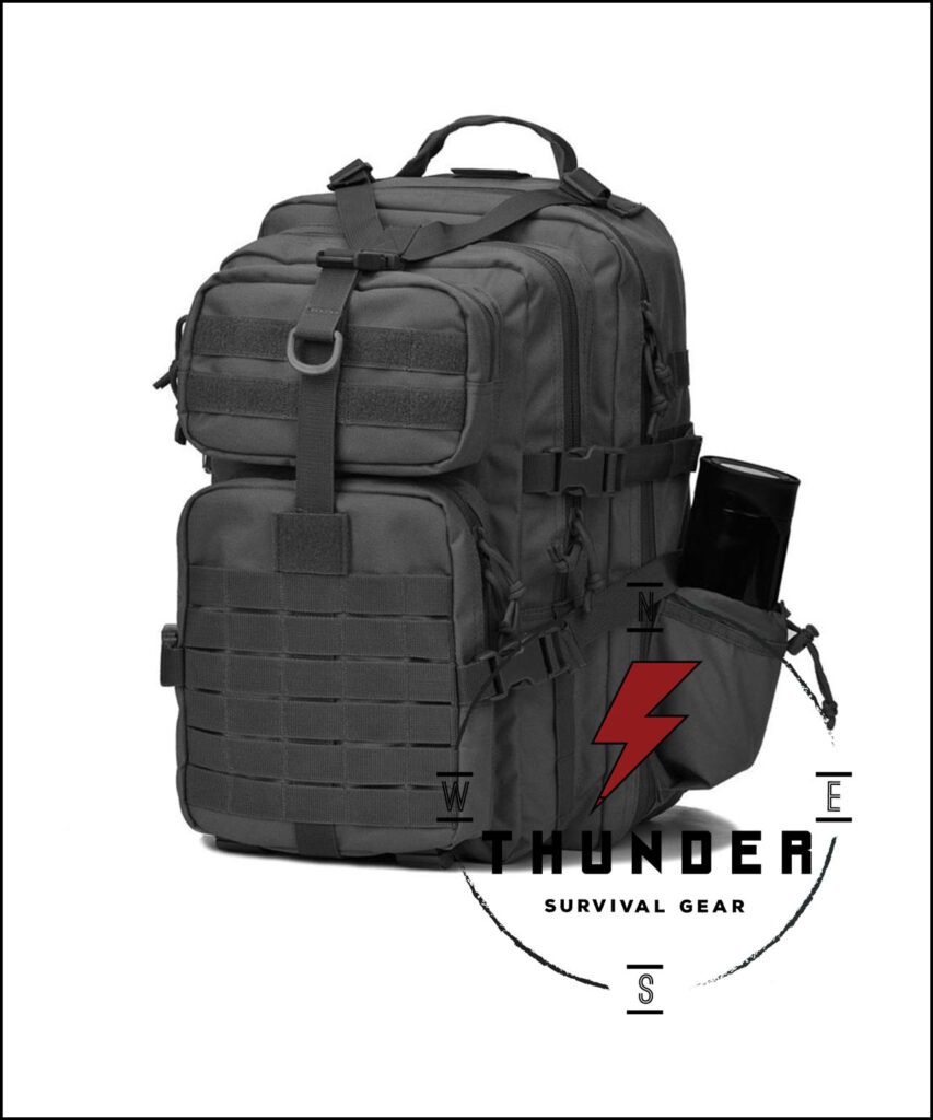 Tactical 35L Backpack Large Military Style 600D Pack Thunder Survival