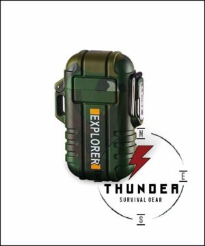 Thunder explorer dual arc plasma lighter windproof waterproof