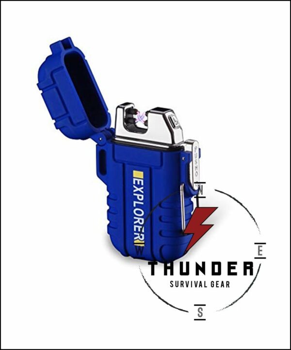 Thunder Explorer Dual Arc Plasma Lighter Windproof Waterproof