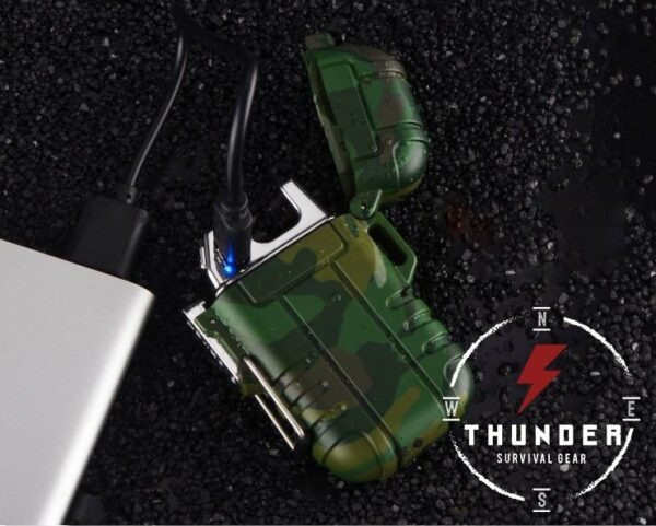 Thunder Explorer Dual Arc Plasma Lighter Windproof Waterproof