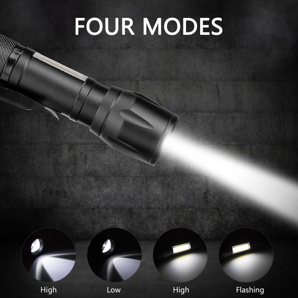 Tactical flashlight military grade led