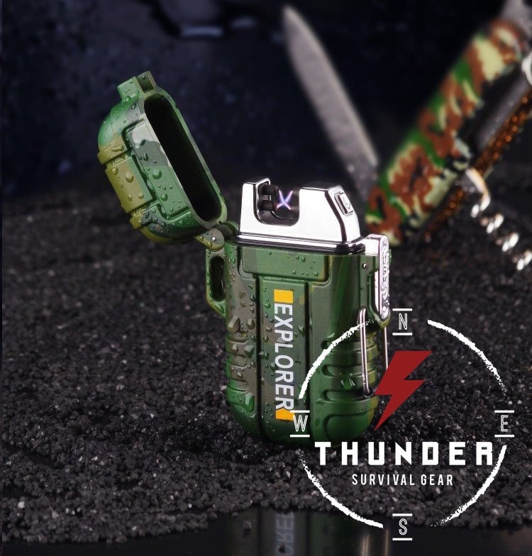 Thunder EXPLORER Dual Arc Plasma Lighter WINDPROOF WATERPROOF